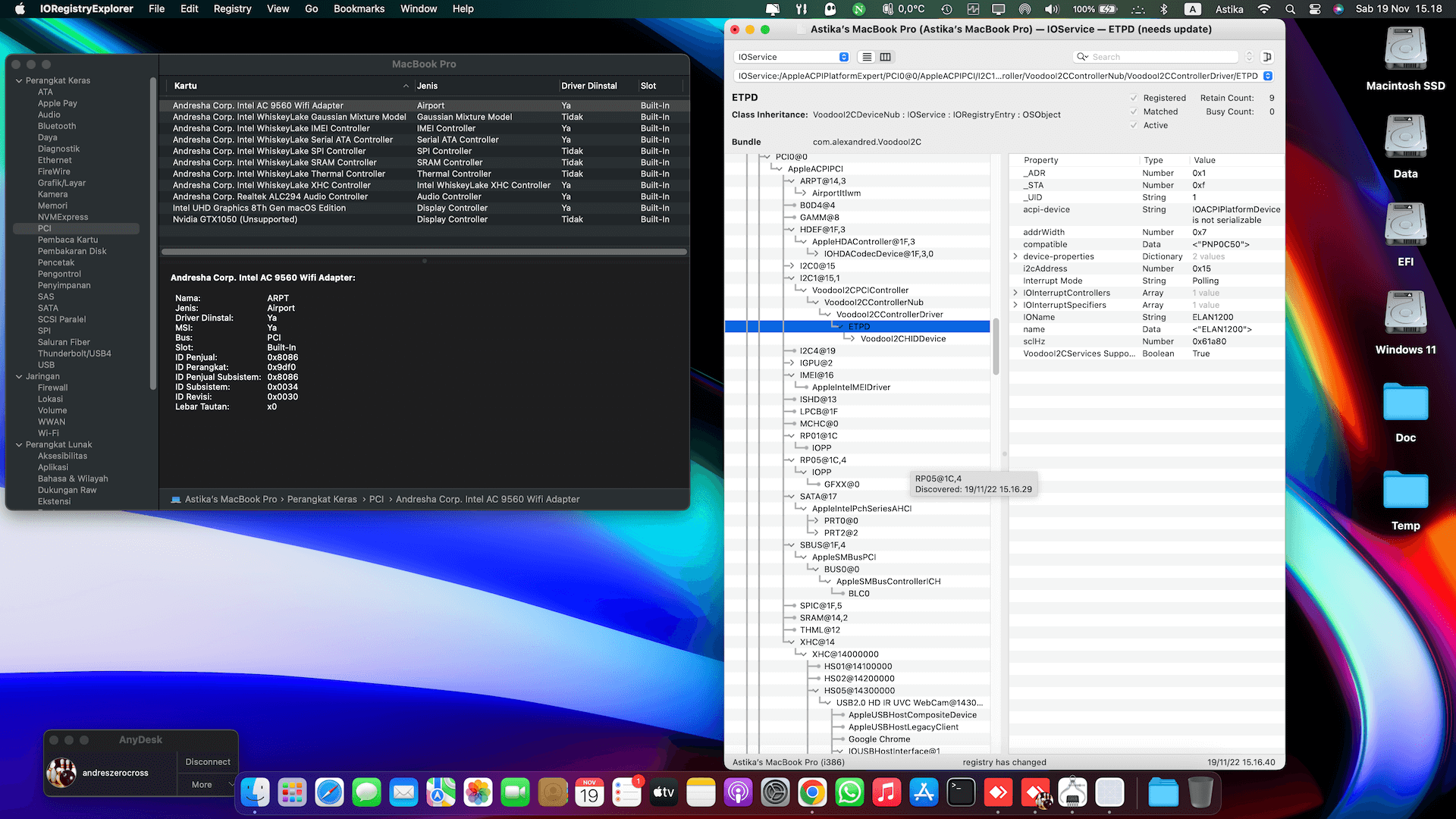 Asus ZenBook Q536FD 3rd [WhiskeyLake   Intel UHD 620 + I2C]   OpenCore 9